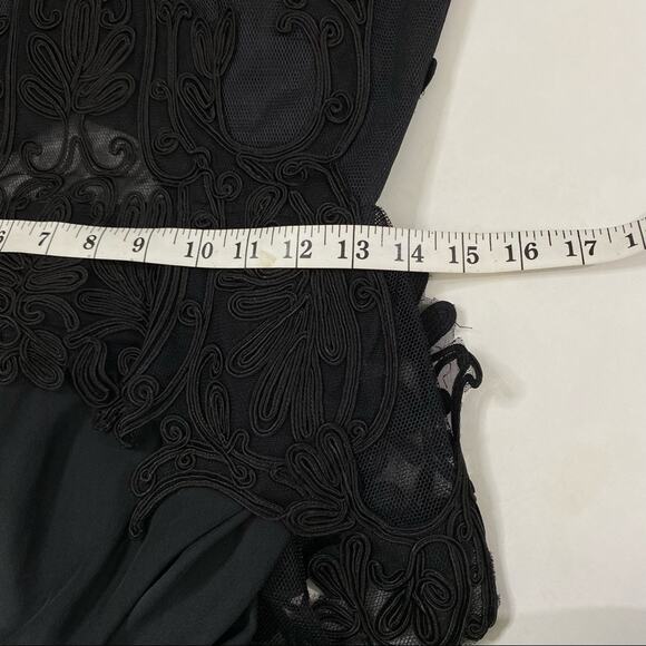 Thurley Empire Secret Garden Silk Cold Shoulder Jumpsuit in Black Size 10/US 6 - Picture 8 of 9